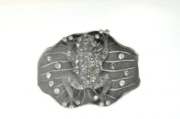 Hdmarketim Otantik Swarovski Taşlı Kurbağa Kelepçe Metal Bileklik 5500 ürün görseli