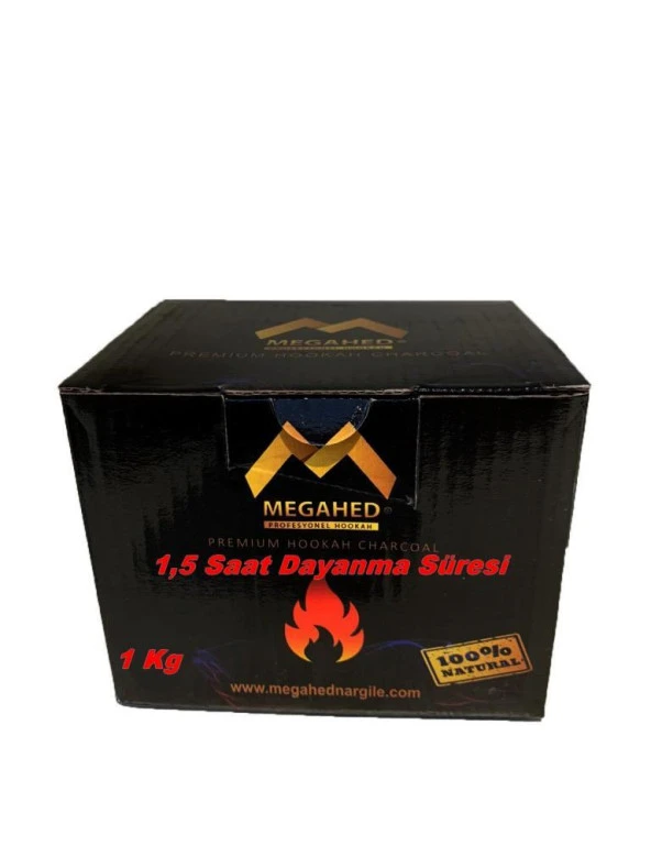 Hdmarketim İthal A Sınıfı Küp Nargile Kömürü 1kg Hindistan Cevizi 100 Doğal