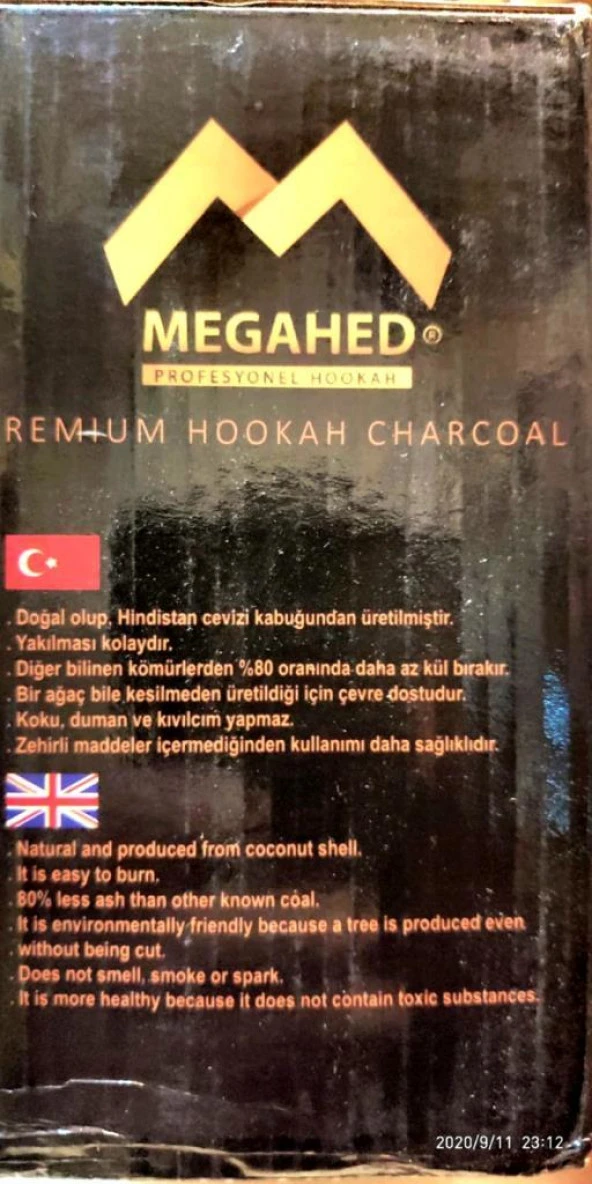 Hdmarketim İthal A Sınıfı Küp Nargile Kömürü 1kg Hindistan Cevizi 100 Doğal - 4