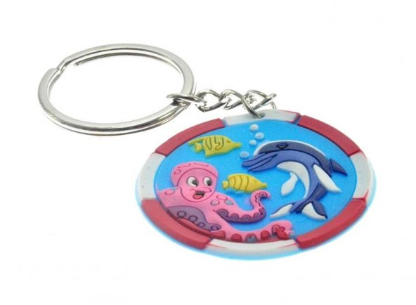 Hdmarketim Sevimli Ahtapot Ve Yunus Balığı Figürlü Anahtarlık 5932 - 3