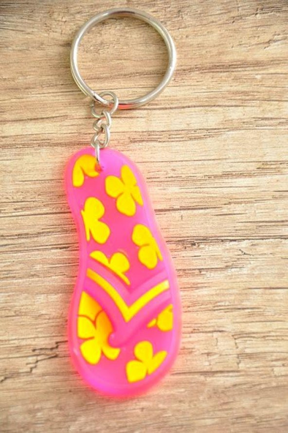 Hdmarketim Sevimli Flip Flop Terlik Figürlü Anahtarlık 5974 - 2