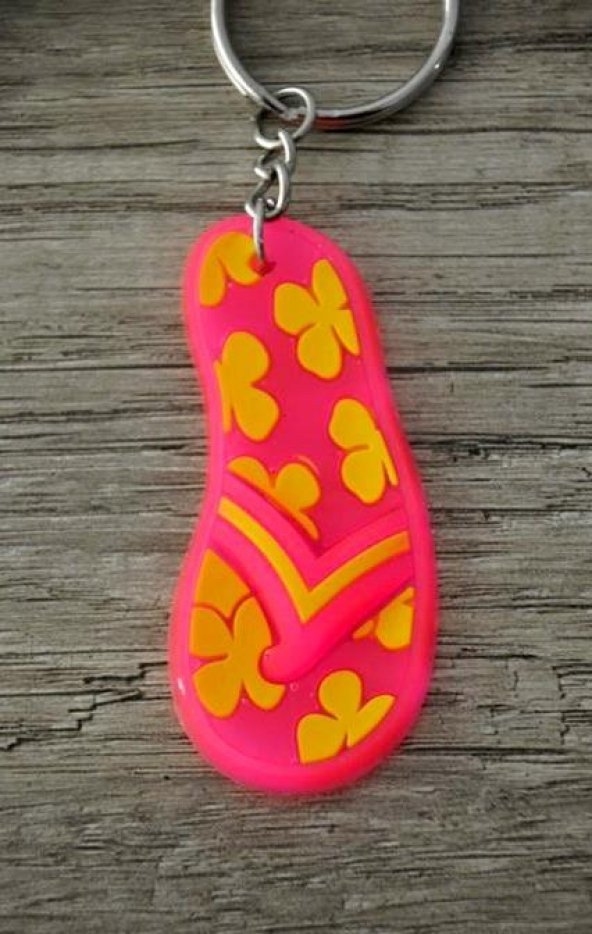 Hdmarketim Sevimli Flip Flop Terlik Figürlü Anahtarlık 5974 - 3