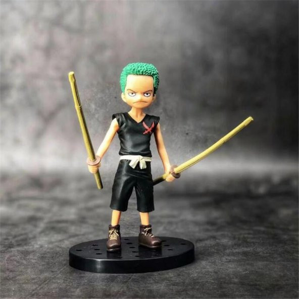 Anime One Piece Action Figure Roronoa Zoro 14Cm Oyuncak Biblo - 3