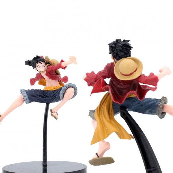 Hdmarketim Japon Figür Korsan Koleksiyon PVC Luffy Model oyuncak18CM - 3