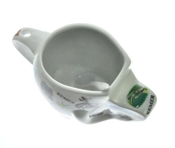 Hdmarketim Antalya Kemer Temalı El Figürlü Seramik Kupa 5916 - 3