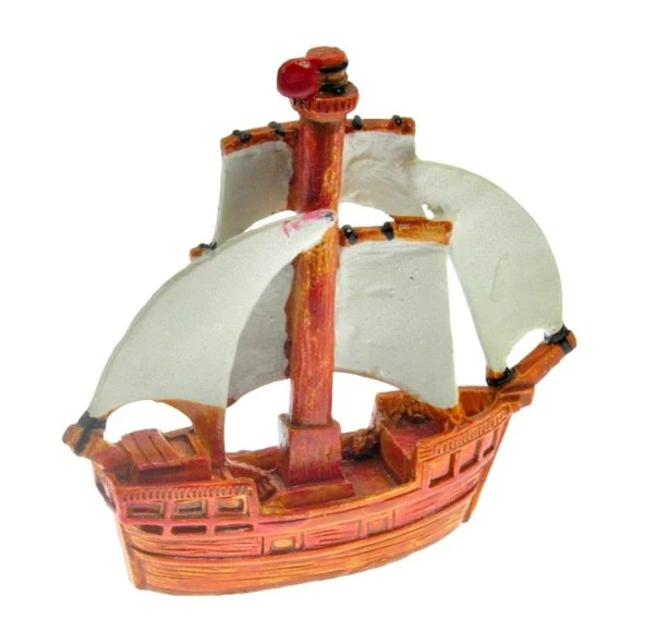 Hdmarketim Antalya Kemer Temalı Dekoratif Polyester Gemi Biblo 5923 - 2