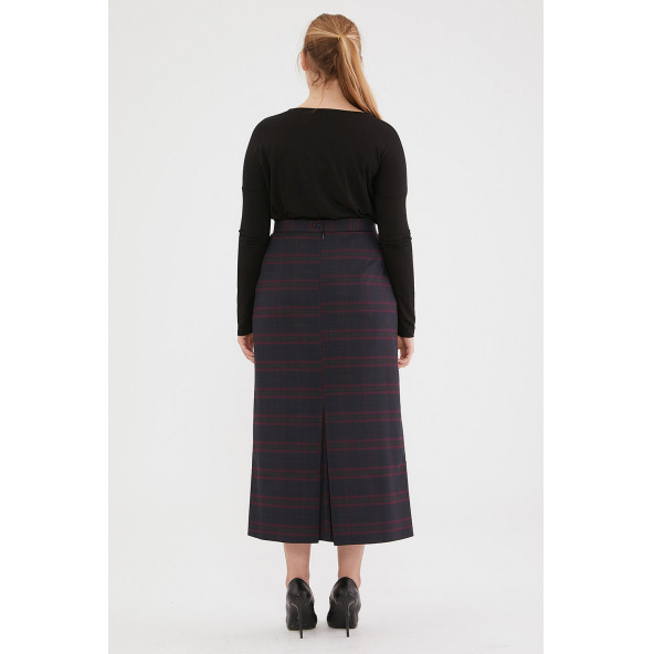 BAYAN KALEM ETEK SORALLİNE 754 yün ekose - 2