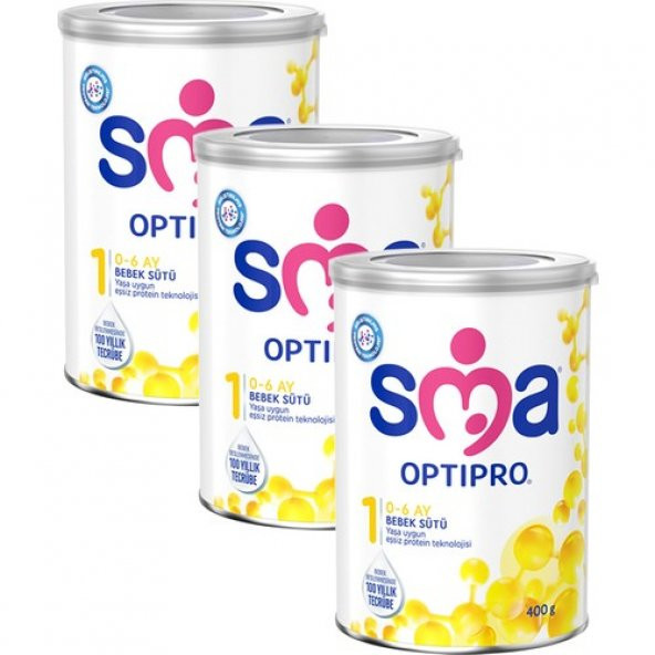SMA 1 Optipro Bebek Sütü 400 gr x 3 Adet