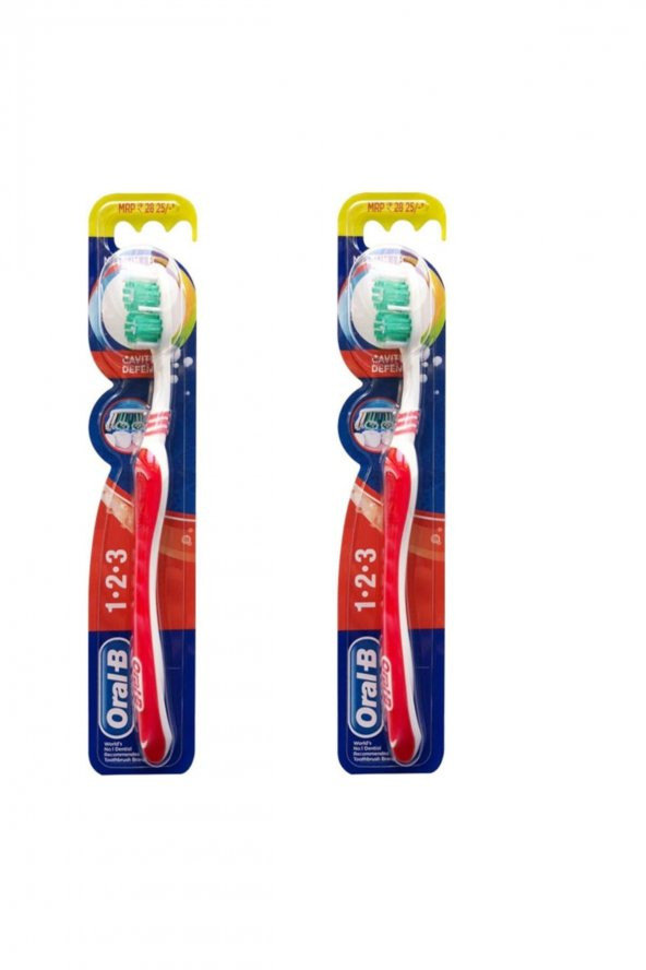 Oral-B 2li Cavity Defense 1 2 3 Medium Diş Fırçası