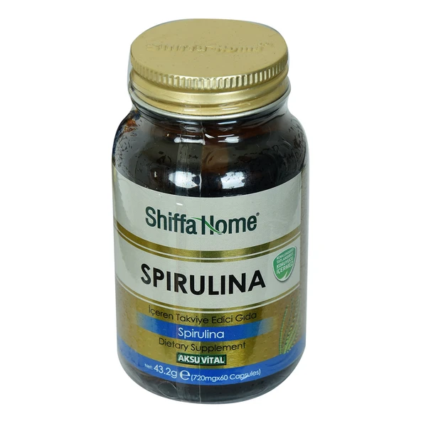 Shiffa Home Spirulina Diyet Takviyesi 720 Mg x 60 Kapsül ürün görseli 1