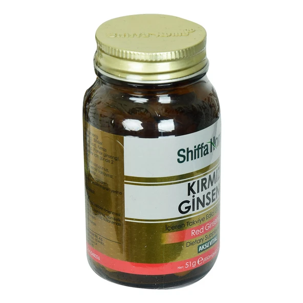 Shiffa Home Kırmızı Ginseng Diyet Takviyesi 850 Mg x 60 Kapsül - Resim 3