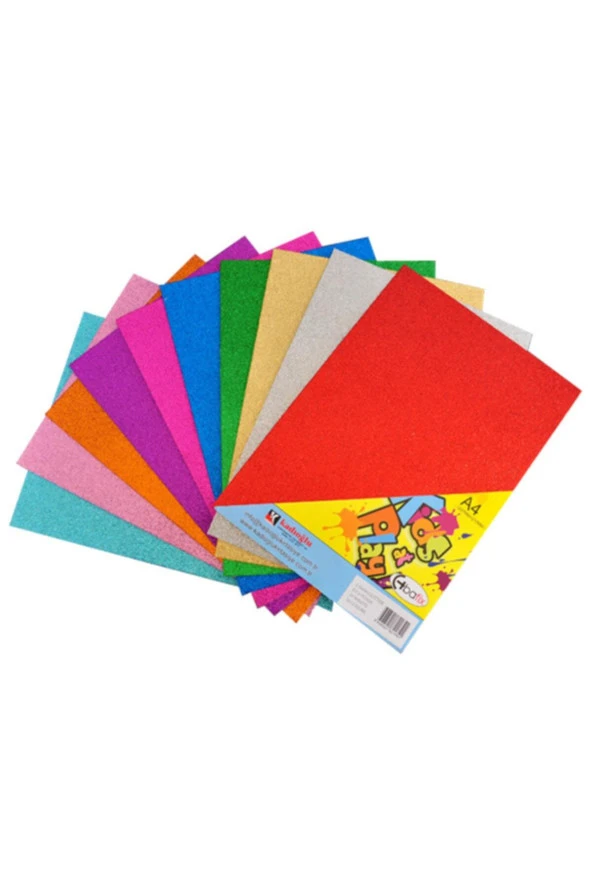 Bafix Simli Eva A-4 Renk Glitter 10 Lu (1 Paket 10 Adet)