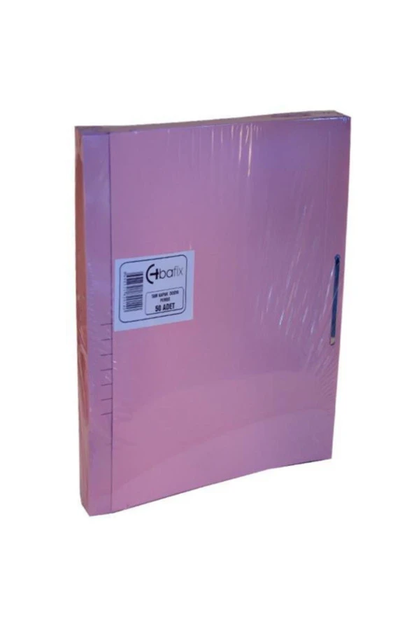 Bafix Karton Dosya Tam Kapak Pembe 66717 50 Li (50 Adet 1 Paket)