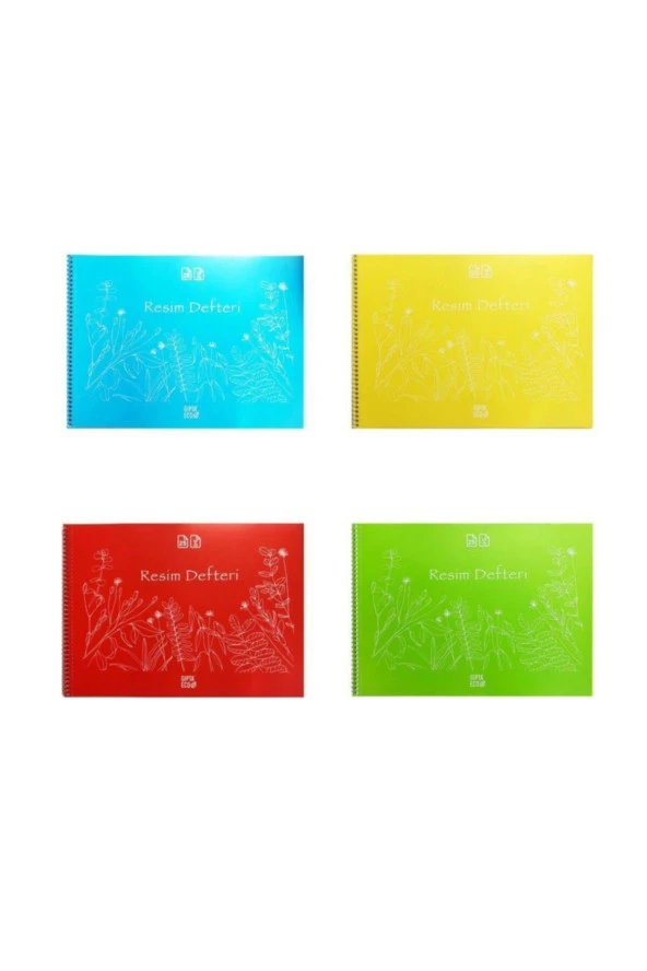 Gıpta Eco Spiralli Resim Defteri 25 Yaprak 35 x 50 cm (1 Paket 12 Adet)
