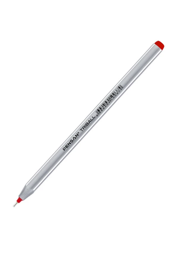 Pensan Triball Tükenmez Kalem 1.0 Mm Kırmızı 12 Li (1 Paket 12 Adet)