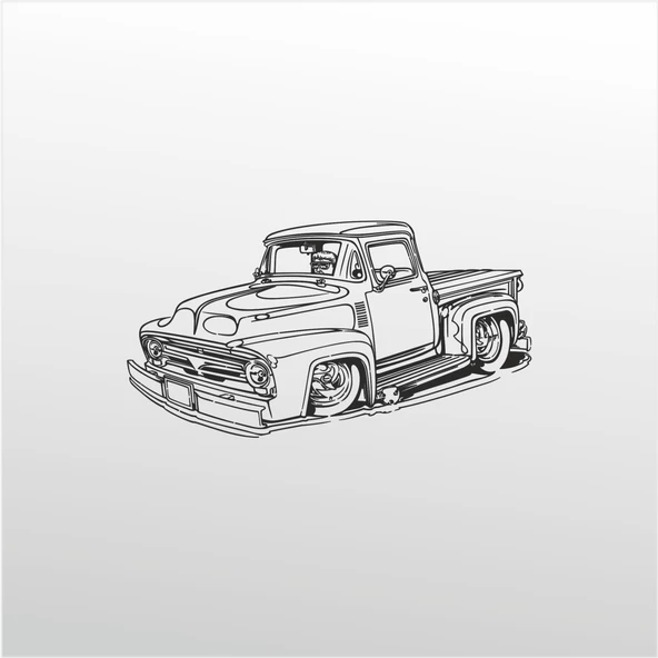 Folyo Sticker Klasik Araba ADKPQUY696