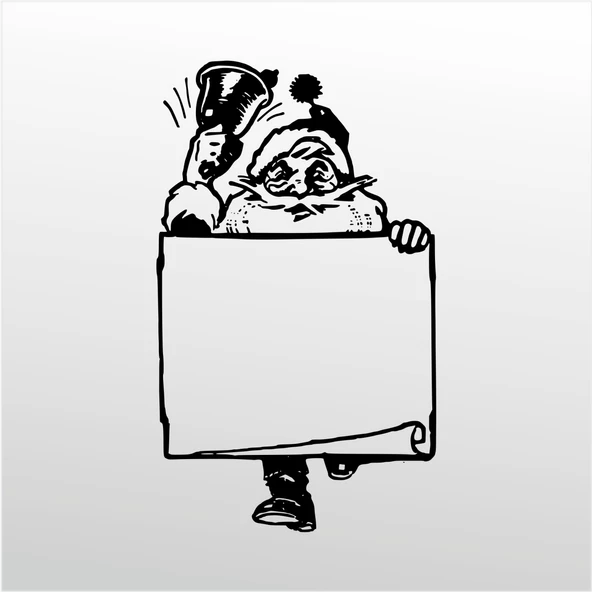 Folyo Sticker Noel Baba ürün görseli 1