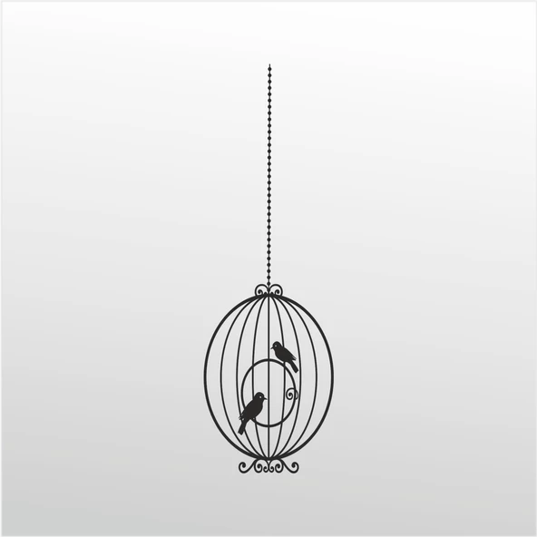 Folyo Sticker Kuş Kafesi ADKPQUY762