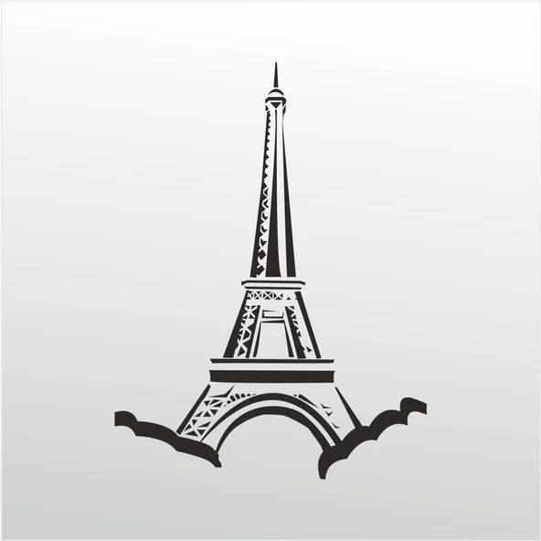 Folyo Sticker Eyfel Kulesi ürün görseli