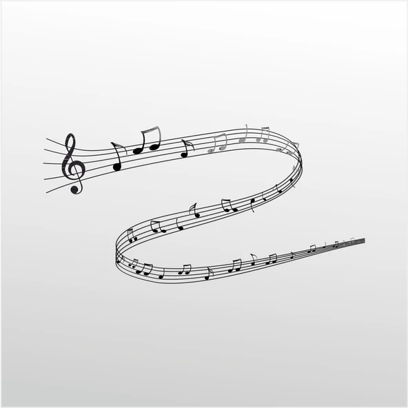 Folyo Sticker Müzik Notaları ürün görseli