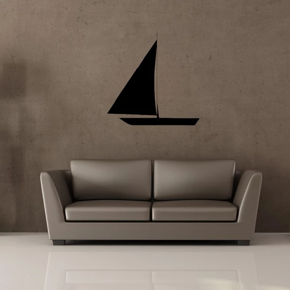 YELKENLİ TEKNE FOLYO STİCKER - 2