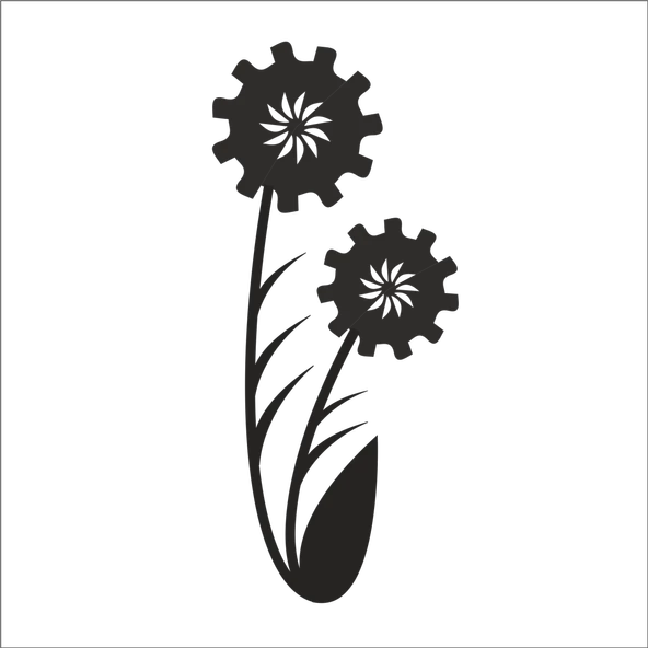 AĞAÇ VE GÜL RESİMLERİ FOLYO STİCKER ürün görseli