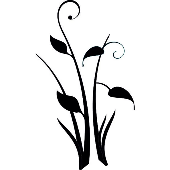 AĞAÇ VE GÜL RESİMLERİ FOLYO STİCKER ürün görseli