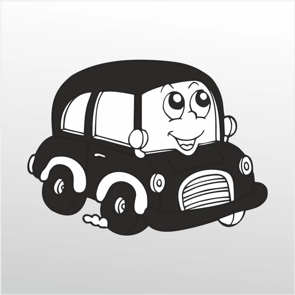 Folyo Sticker Tatlı Araba ürün görseli