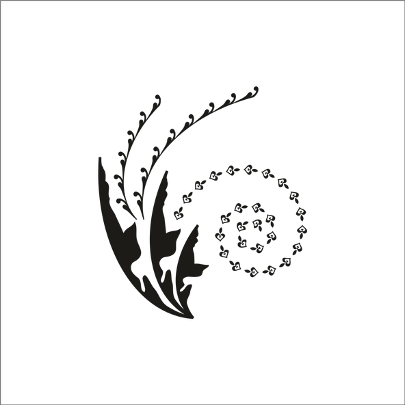 AĞAÇ VE GÜL RESİMLERİ FOLYO STİCKER ürün görseli 1