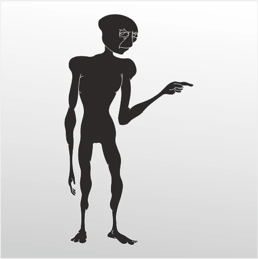 Folyo Sticker Uzaylı ürün görseli