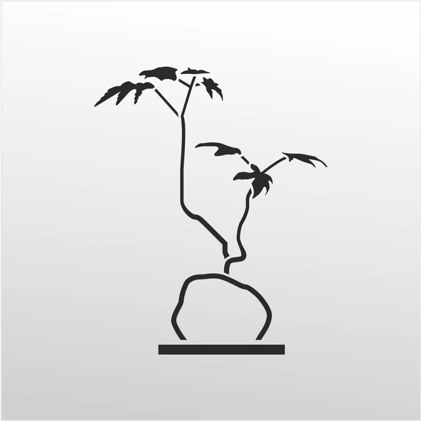 Folyo Sticker Taş Ve Ağaç ürün görseli