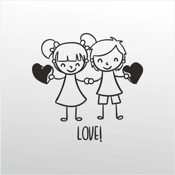 Folyo Sticker Kadın Ve Erkek ürün görseli 1