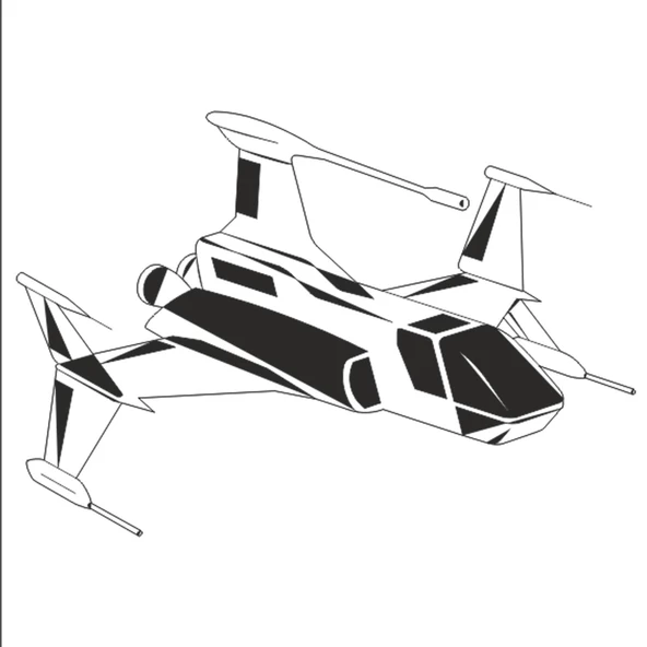 UÇAK FOLYO STİCKER ürün görseli