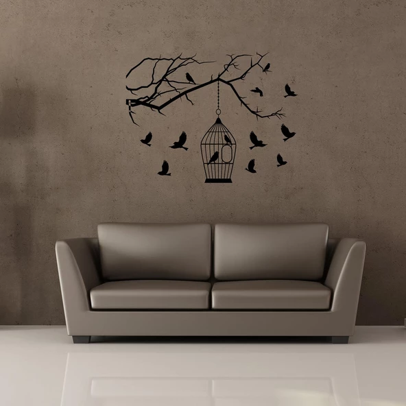 AĞAÇ VE GÜL RESİMLERİ FOLYO STİCKER - Resim 2