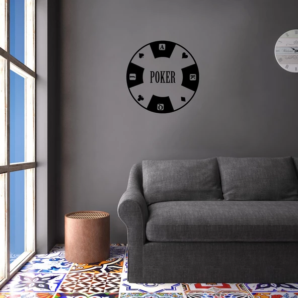 POKER KAĞIDI FOLYO STİCKER - Resim 2