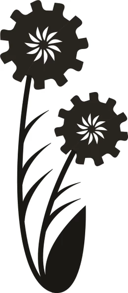 AĞAÇ VE GÜL RESİMLERİ FOLYO STİCKER ürün görseli