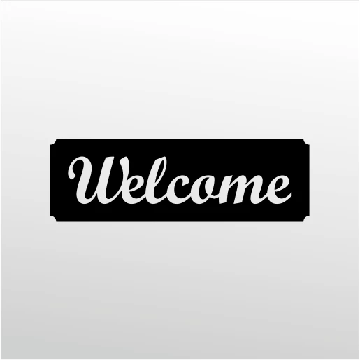 Folyo Sticker Hoşgeldiniz ürün görseli 1