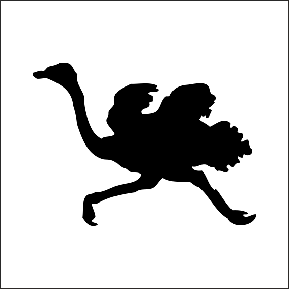 DEVE KUŞU FOLYO STİCKER ürün görseli 1