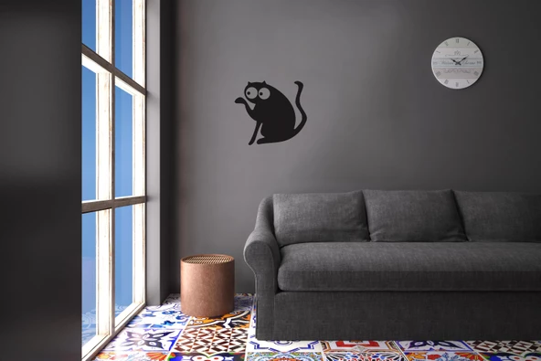 KEDİ FOLYO STİCKER - Resim 2