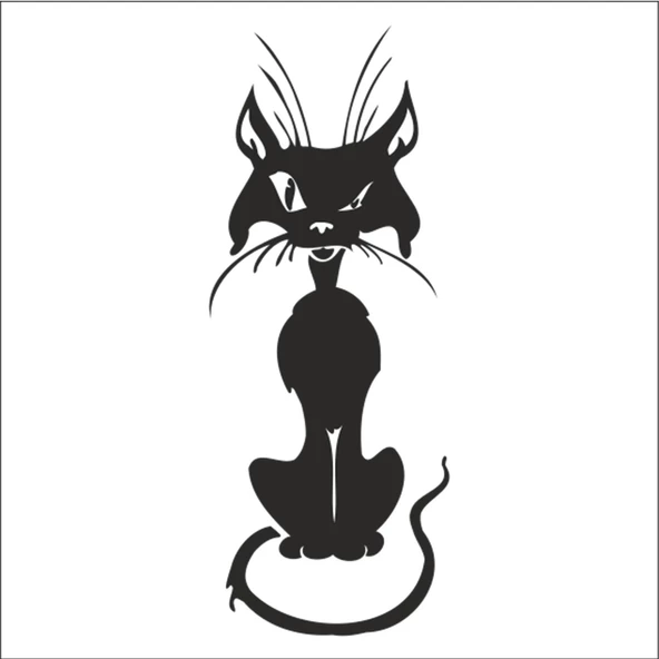 KEDİ FOLYO STİCKER ürün görseli