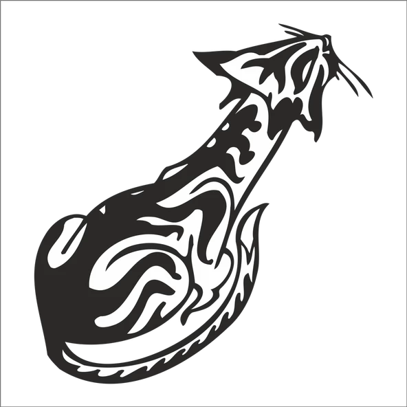 KEDİ FOLYO STİCKER ürün görseli 1