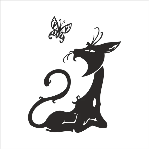 KEDİ FOLYO STİCKER ürün görseli 1