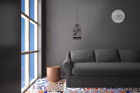 KUŞ KAFESİ FOLYO STİCKER - Resim 2