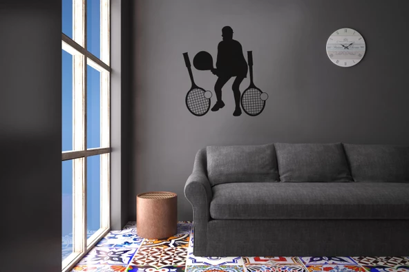 TENİSCİ FOLYO STİCKER - Resim 2