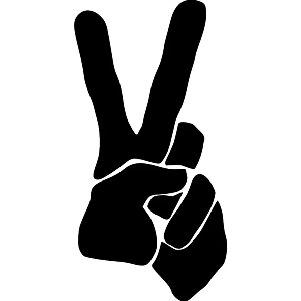 ZAFER İŞARETİ FOLYO STİCKER ürün görseli 1