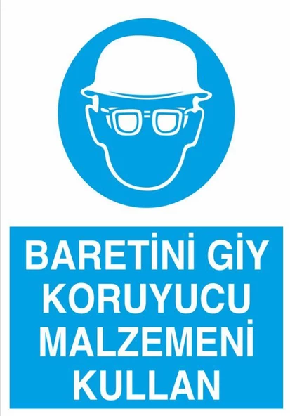 Baretini Giy Uyarı Levhası ürün görseli 1