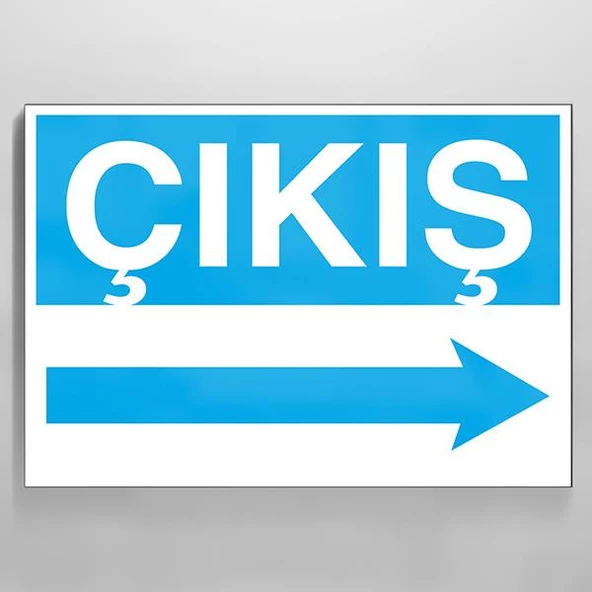 Çıkış Sağ Uyarı Levhası ürün görseli 1