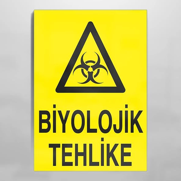 Biyolojik Tehlike Uyarı Levhası