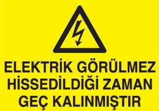 Elektrik Görülmez Uyarı Levhası ürün görseli 1