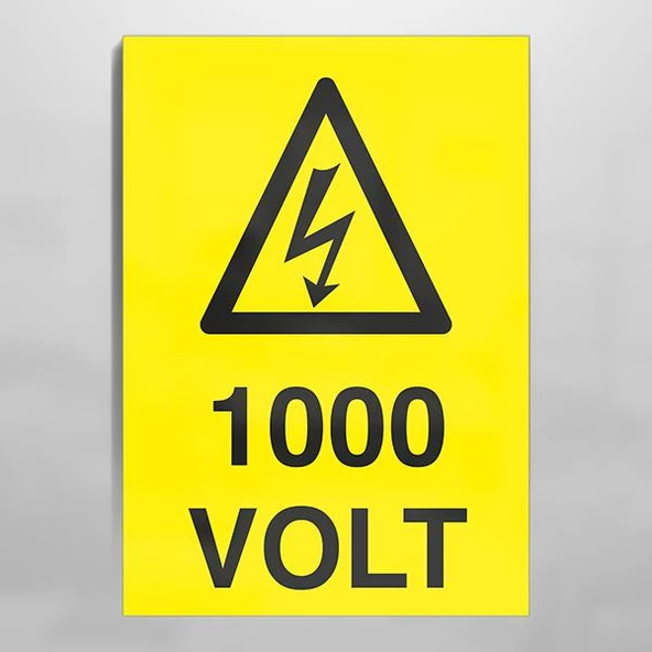 1000 Volt Uyarı Levhası ürün görseli 1